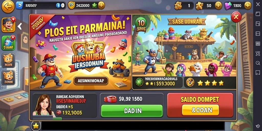 Beragam pilihan game yang tersedia untuk semua pemain.