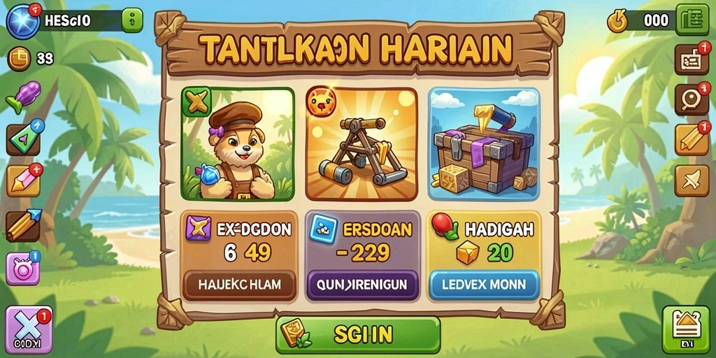 Fitur hadiah yang menjanjikan bagi para pemain.