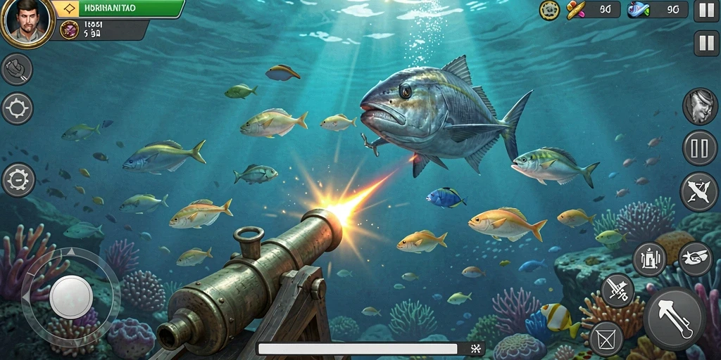 Screenshot menggambarkan lingkungan fantastis yang dapat dijelajahi.