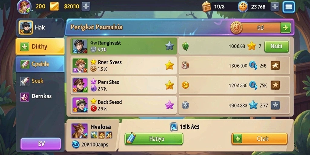 Berbagai tema slot yang seru.