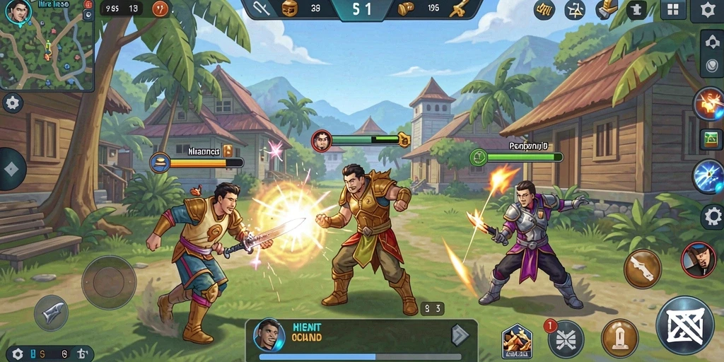 Tangkapan layar menampilkan mode multiplayer yang seru.