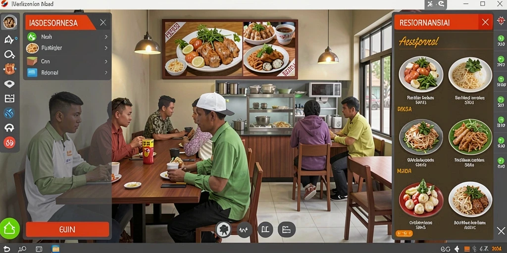 Menu permainan yang interaktif dan mudah digunakan.